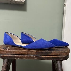 BANANA REPUBLIC Royal Blue Suede D’Orsay Women's Flats